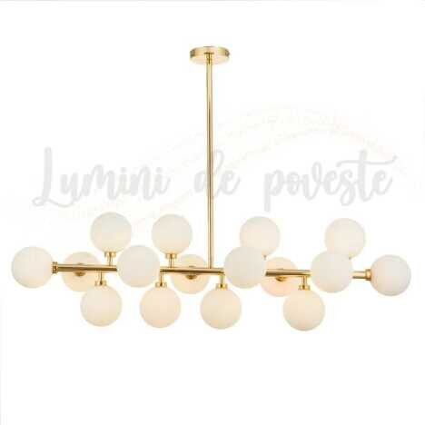 Candelabru 80W Bloom Dining 80x20, 16 surse de iluminare